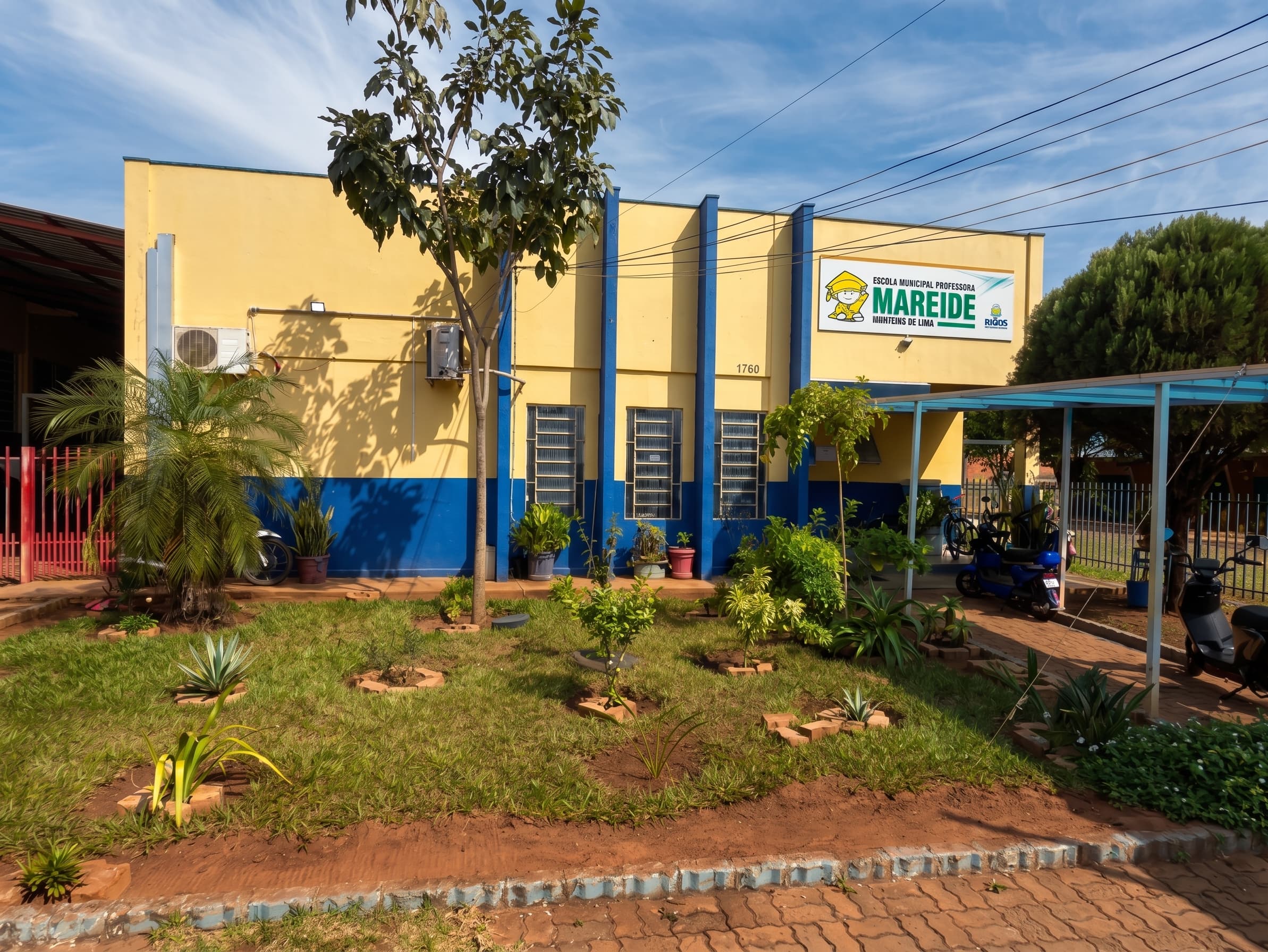 Fachada da Escola Municipal Professora Mareide Monteiro de Lima
